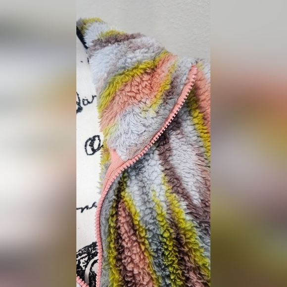 Eddie Bauer 1/4 Zip Women’s Sherpa Pullover Southwestern Multi Color Print Sz XL - Picture 3 of 13